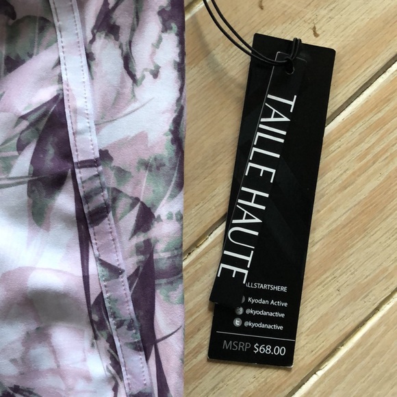 NWT Kyodan print high waist leggings - Picture 3 of 14